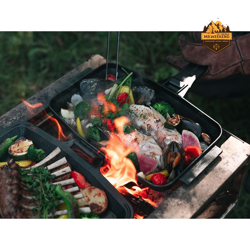 Chảo Snow peak TAKIBI Sand Skillet, GR-050