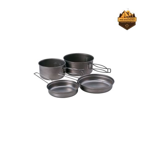 Set 2 nồi Snow peak Titanium Personal Cooker Set , SCS-020T