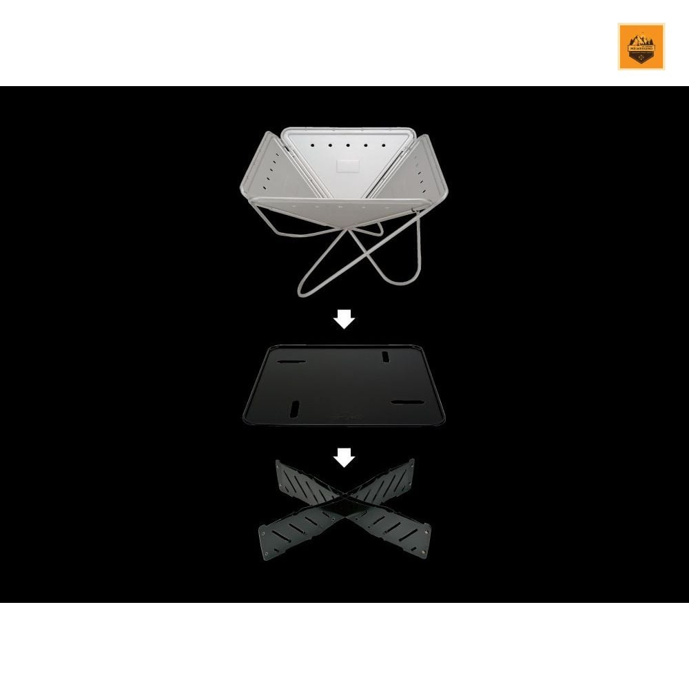 Đế lót bếp củi Snow peak Base Plate Stand M/L, ST-032BS