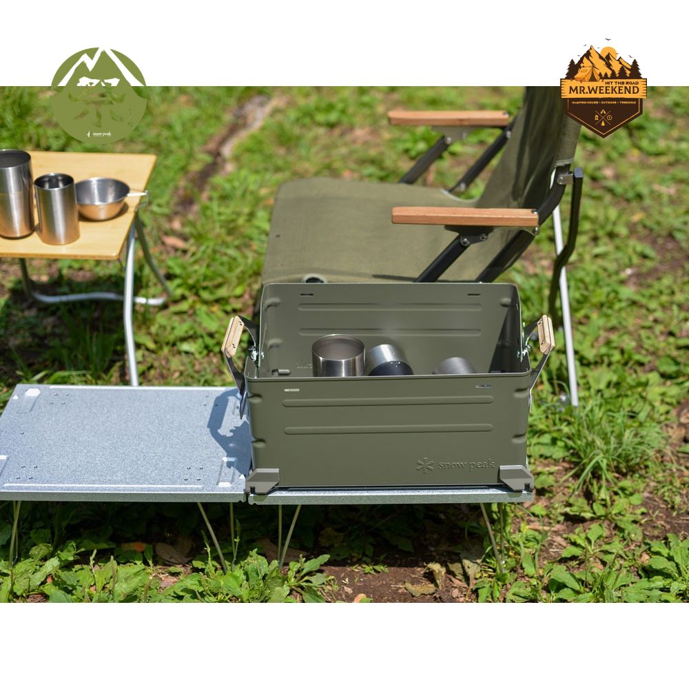Thùng đựng đồ Snow peak Shelf Container 25 Olive Drab, FES-037-OL