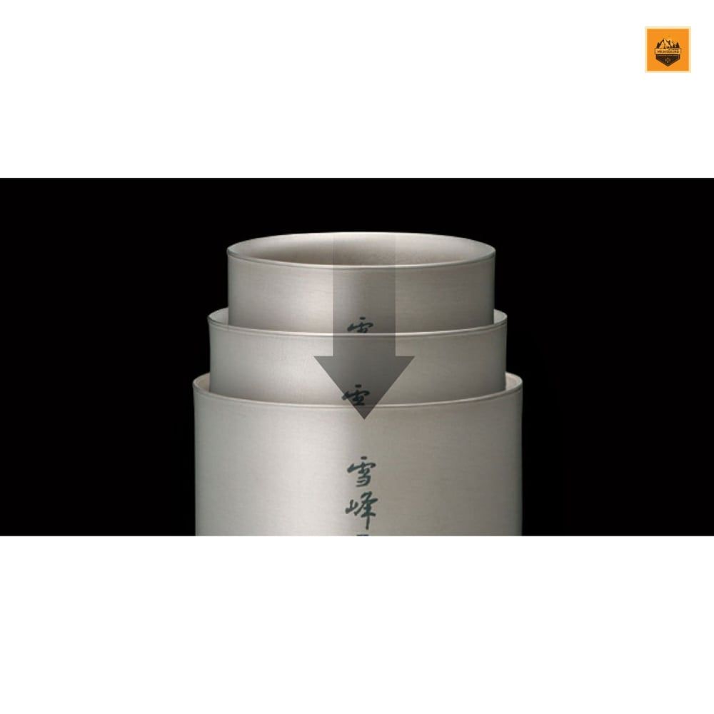 Ly Snow peak Ti-Double M200 Stacking Mug, TW-128