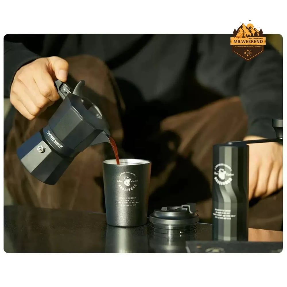 Bộ pha cà phê du lịch CAFEDE KONA x UNCLE BURN Set