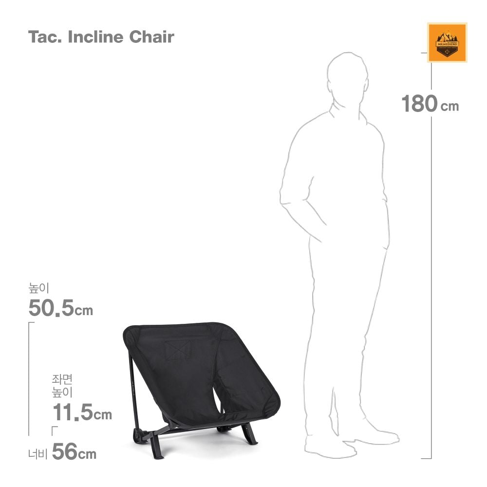 Ghế Helinox Tactical Incline Chair Black