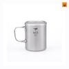 Ca Keith Double-Wall Titanium Mug with Folding Handle and Lid 450ml Ti3353