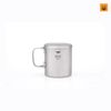 Ca Keith Double-Wall Titanium Mug with Folding Handle and Lid 300ml Ti3352