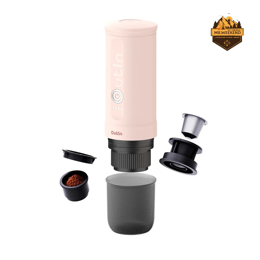 Máy Pha Cà Phê Outin Nano Portable Espresso Machine (Rose Quartz) X BCRF