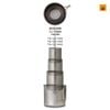 Ly Snow peak Ti-Double H200 Stacking Mug, TW-124