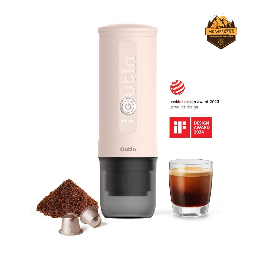 Máy Pha Cà Phê Outin Nano Portable Espresso Machine (Rose Quartz) X BCRF