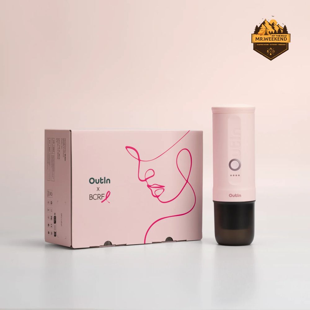 Máy Pha Cà Phê Outin Nano Portable Espresso Machine (Rose Quartz) X BCRF