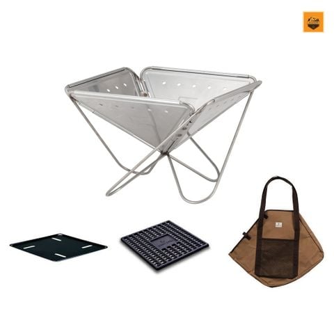 Bếp Củi Snow peak Fireplace L Starter Set (Japan Set), SET-112S
