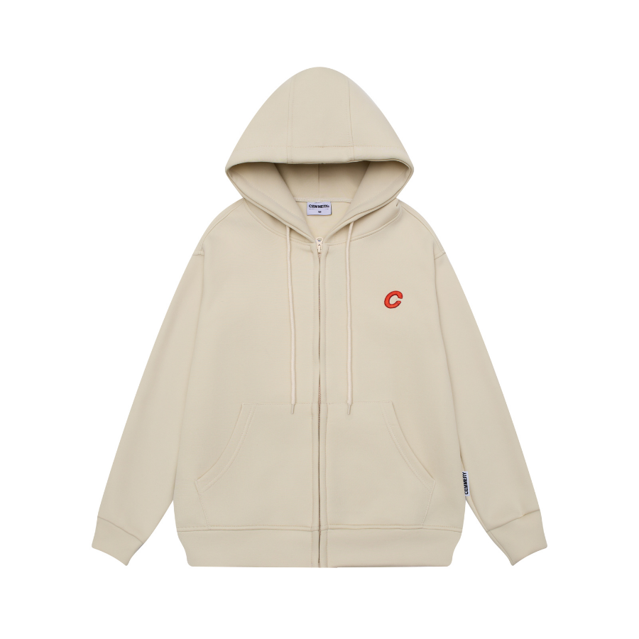  ÁO HOODIE ZIP CEMMERY - PLAIN 