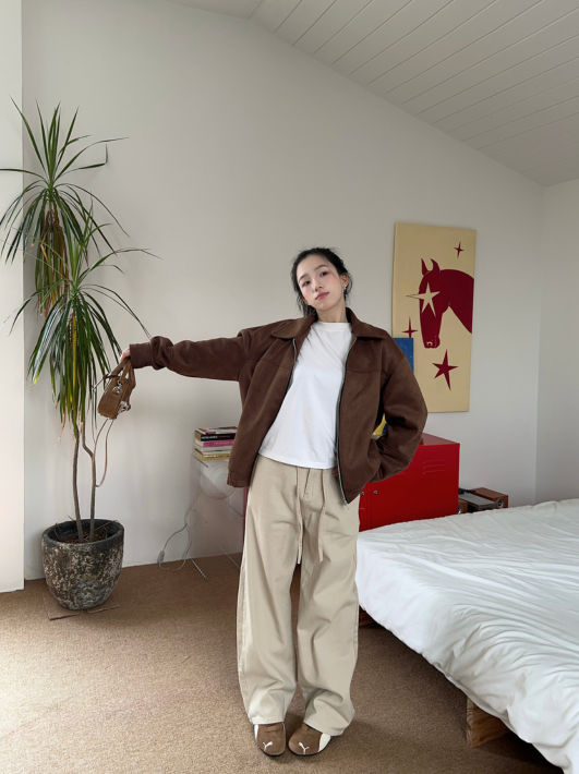  ÁO KHOÁC DA LỘN CEMMERY - SUEDE JACKET 