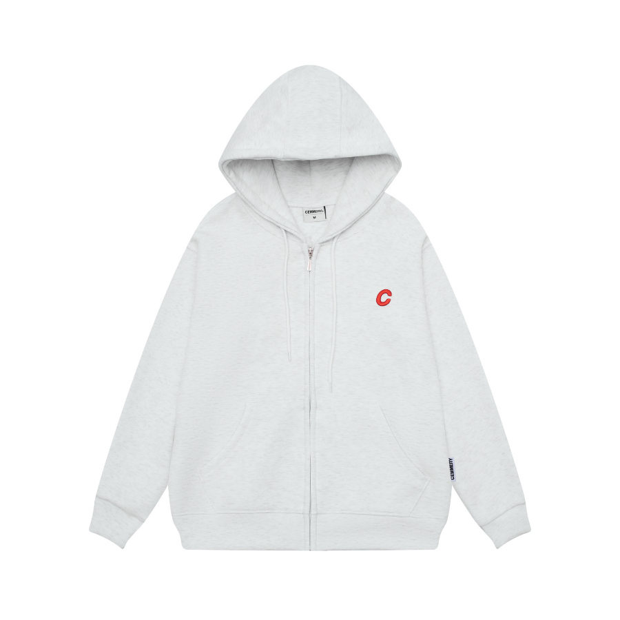  ÁO HOODIE ZIP CEMMERY - PLAIN 