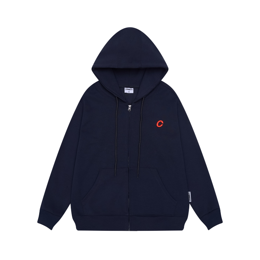  ÁO HOODIE ZIP CEMMERY - PLAIN 
