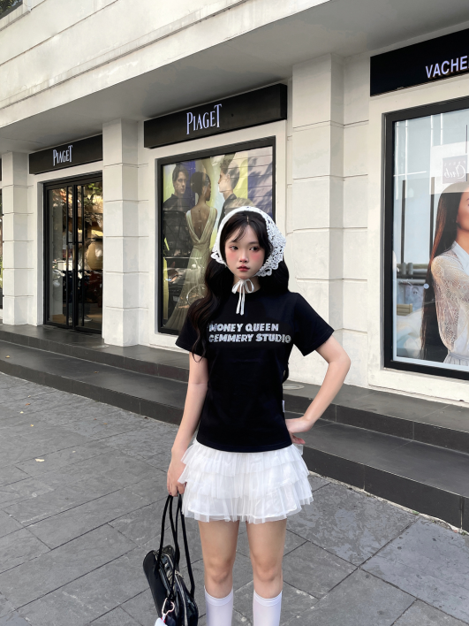  ÁO BABY TEE CEMMERY - MONEY QUEEN 