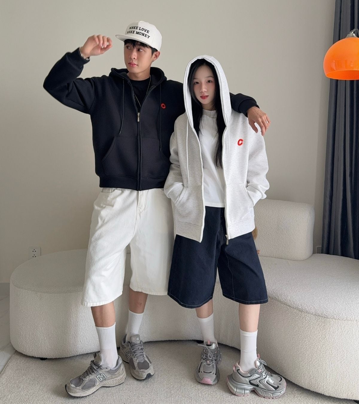  ÁO HOODIE ZIP CEMMERY - PLAIN 