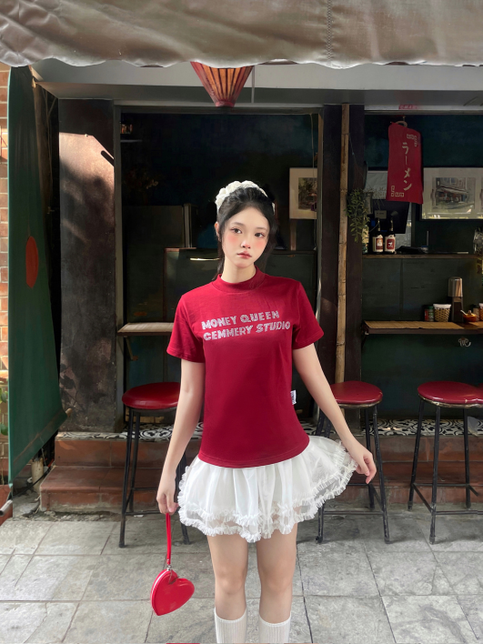  ÁO BABY TEE CEMMERY - MONEY QUEEN 