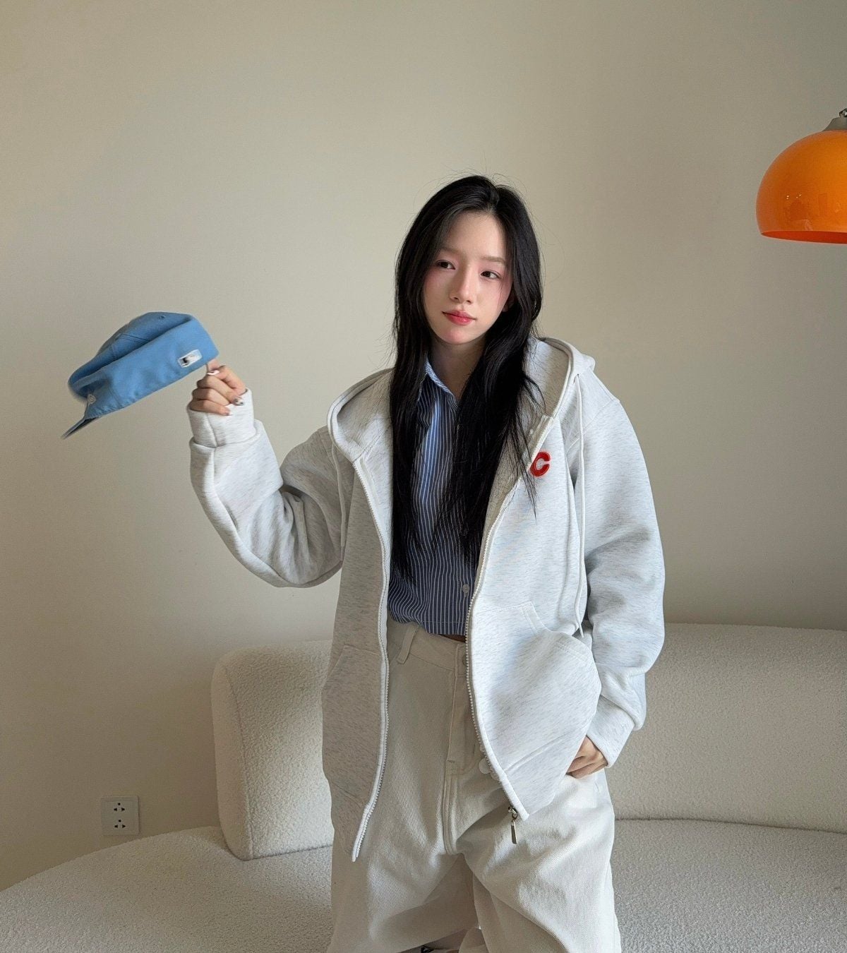  ÁO HOODIE ZIP CEMMERY - PLAIN 