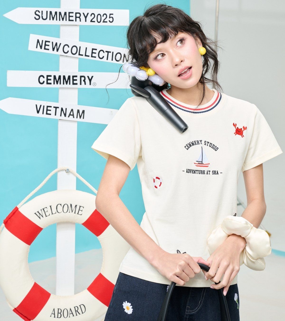  ÁO BABY TEE CEMMERY - CRABBY 