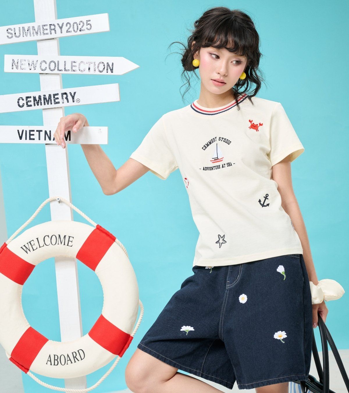 ÁO BABY TEE CEMMERY - CRABBY 
