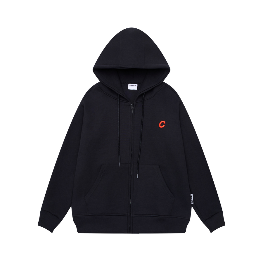  ÁO HOODIE ZIP CEMMERY - PLAIN 