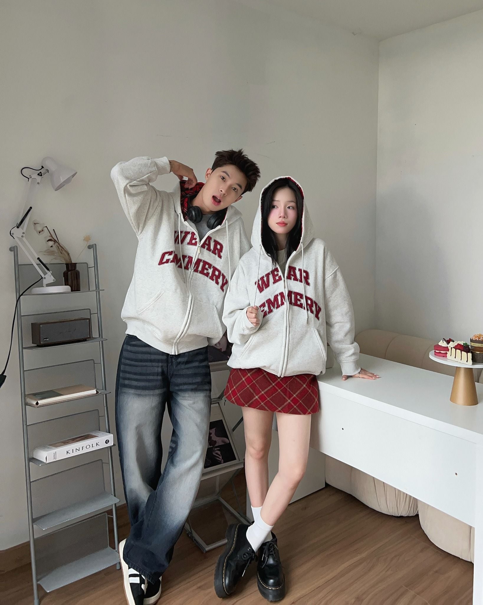  ÁO KHOÁC NỈ CEMMERY - SNAP HOODIE 