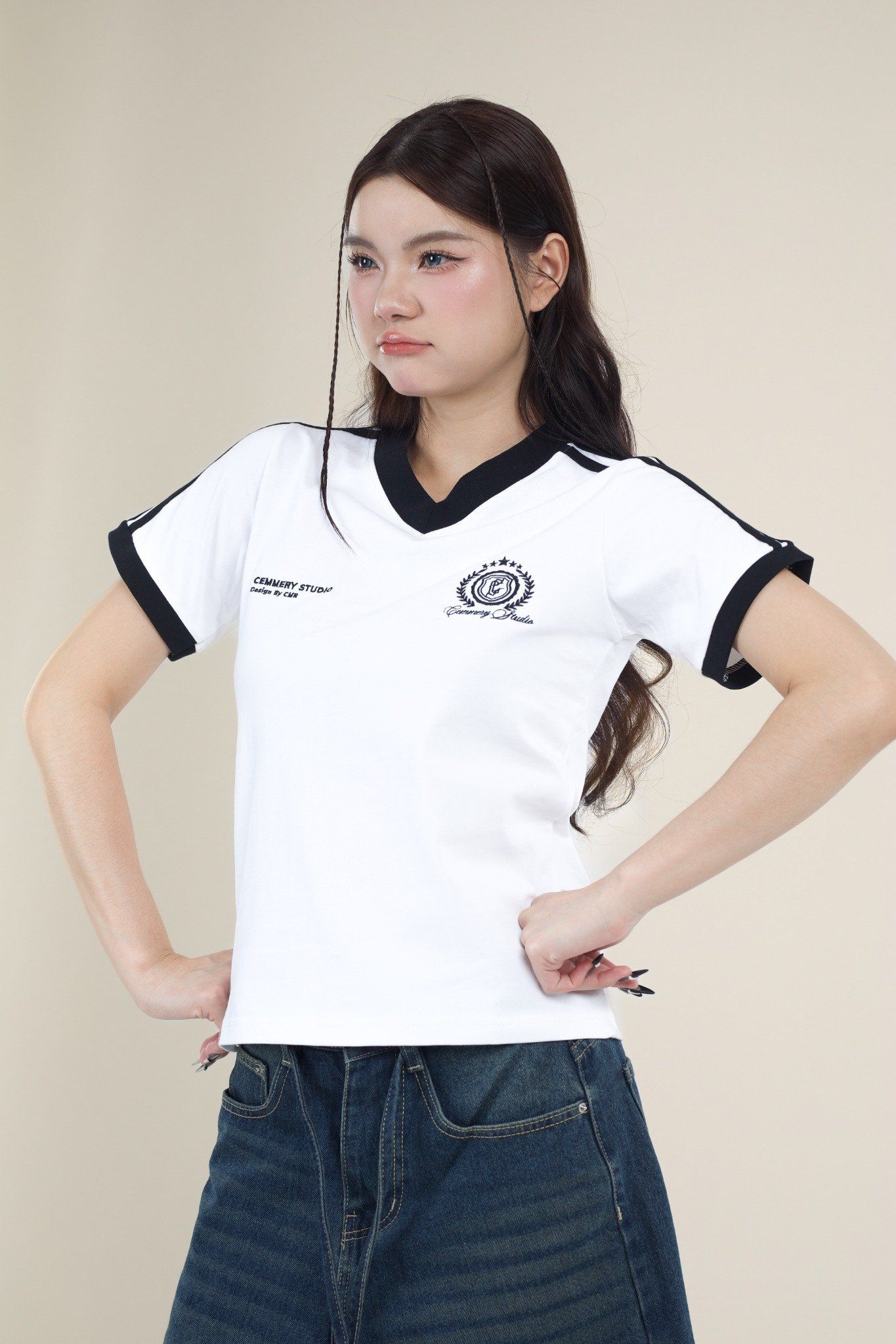  ÁO BABY TEE CEMMERY - OLD 