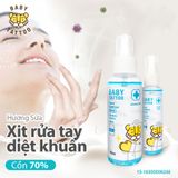  Nước Rửa Tay BABY TATTOO Nhỏ Gọn Diệt Khuẩn 99% 