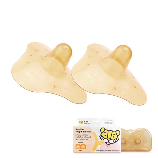  Bộ 2 Miếng Trợ Ti, Núm Trợ Ti Silicone Nano Bạc Kháng Khuẩn Giúp Bảo Vệ Và Hỗ Trợ Ti Mẹ 