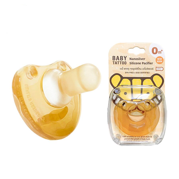  Ti Giả, Ti Ngậm Silicone Nano Bạc Kháng Khuẩn Cho Bé Hạn Chế Mút Tay, Rèn Luyện Kỹ Năng Hút Cho Bé 