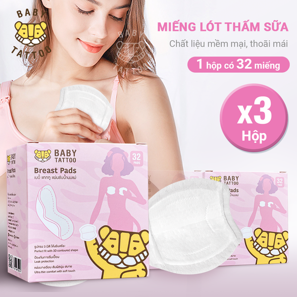  Miếng Lót Thấm Hút Sữa Cho Mẹ Hiệu Quả, An Toàn. Hộp 32 Miếng 