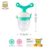  BABY TATTOO Túi Nhai Ăn Dặm Chống Hóc, Đầu Ti Silicone Cho Bé Từ 4 Tháng Tuổi 