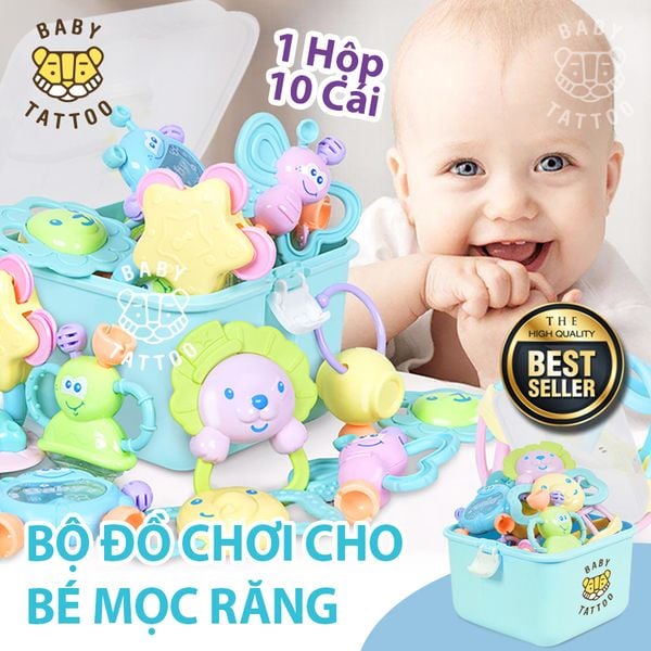  Bộ 10 Lục Lạc Cho Bé, Đồ Chơi Xúc Xắc Cầm Tay, Phát Triển Não Bộ Cho Bé 