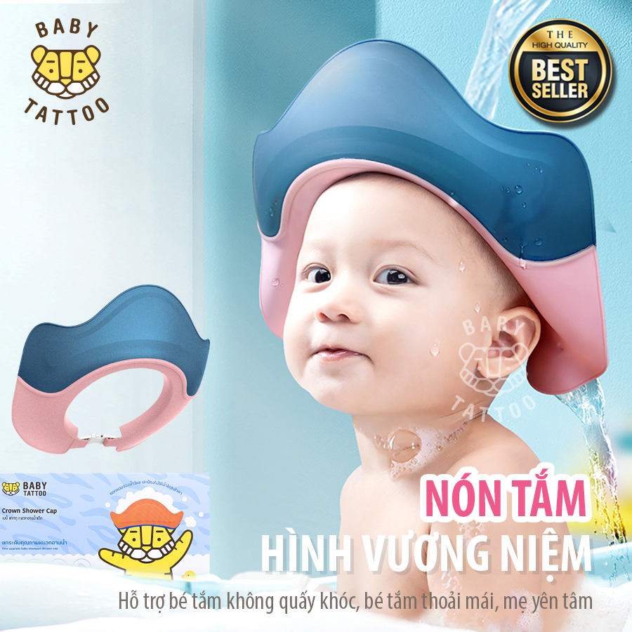  BABY TATTOO Nón Tắm Hình Vương Miện Cho Bé 