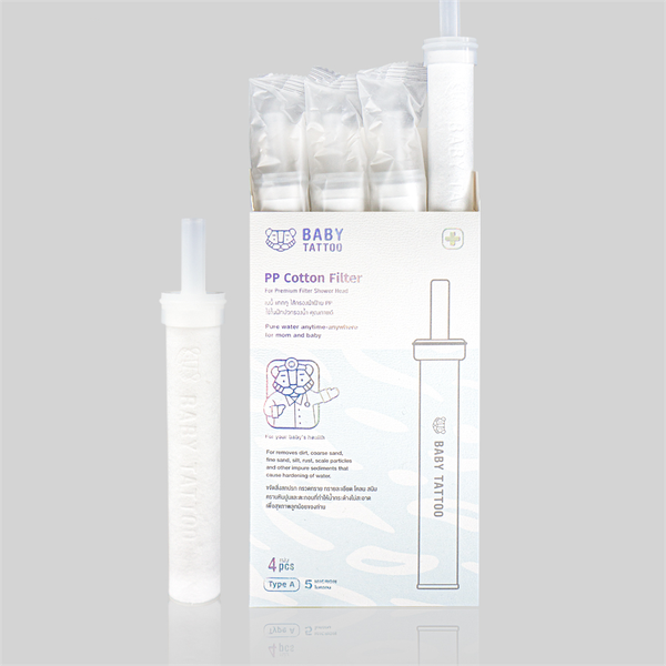  Bộ Lõi Lọc PP Type A Cho Vòi Sen Tắm Cao Cấp Lọc Nước, Khử Clo, Sở Hữu Khoảng Trống Xoắn Ốc Siêu nhỏ 1μm ~ 5μm 