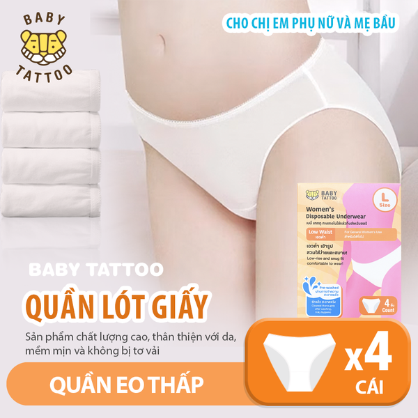  Quần Lót Giấy, Quần Lót Sử Dụng 1 Lần Cho Chị Em Phụ Nữ Và Mẹ Bầu 