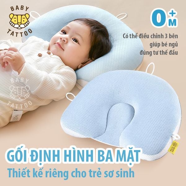  Gối Định Hình Đầu, Cố Định Đầu, Có Thể Điều Chỉnh, Chống Bẹt Đầu, Méo Đầu Cho Bé Sơ Sinh Từ 0 Tháng Tuổi 