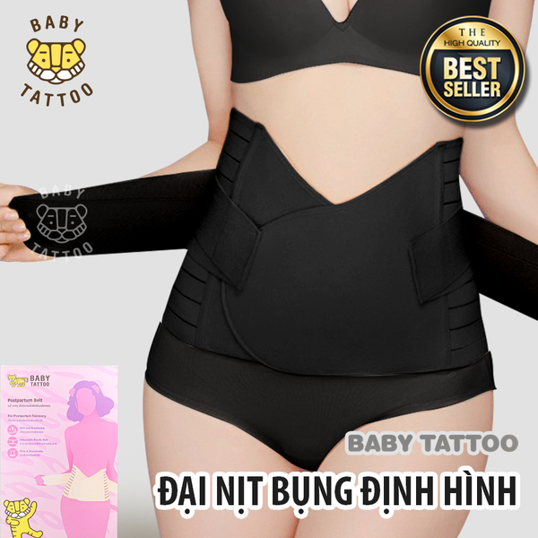  Đai Gen Nịt Bụng Baby Tattoo Định Hình Vòng Eo Sau Sinh Cho Mẹ 