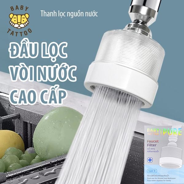  Bộ Vòi Lọc Nước Cho Bồn Rửa Tay, Bồn Rửa Mặt, Bồn Rửa Chén, Giúp Lọc Sạch Và Bảo Vệ Sức Khoẻ Da 