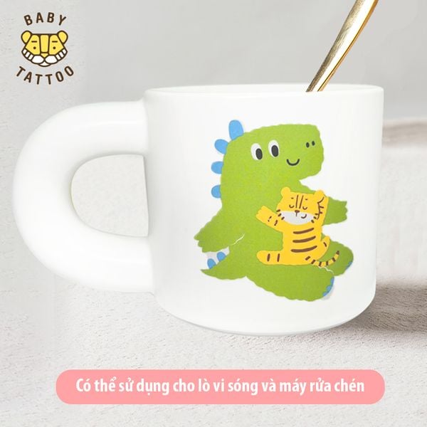  Ly Sứ, Ly Cà Phê, Ly Uống Nước Hình Con Hổ Dễ Thương 