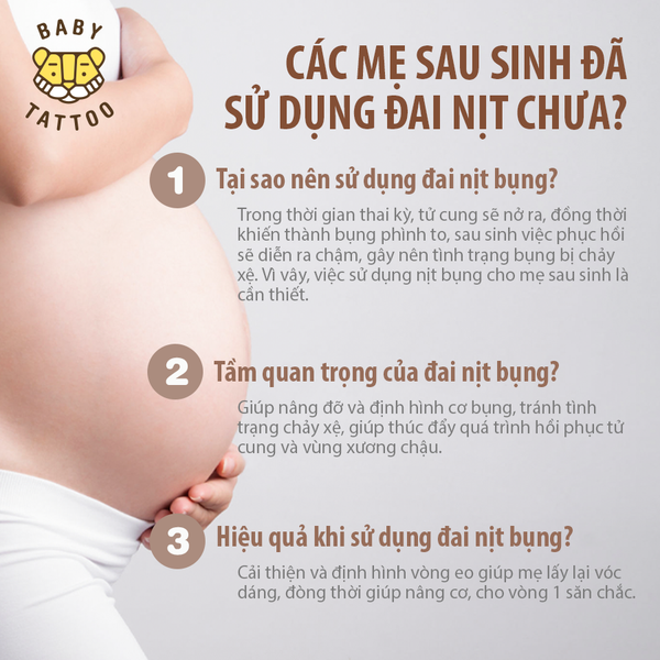  Đai Gen Nịt Bụng Định Hình Vòng Eo Sau Sinh Cho Mẹ 