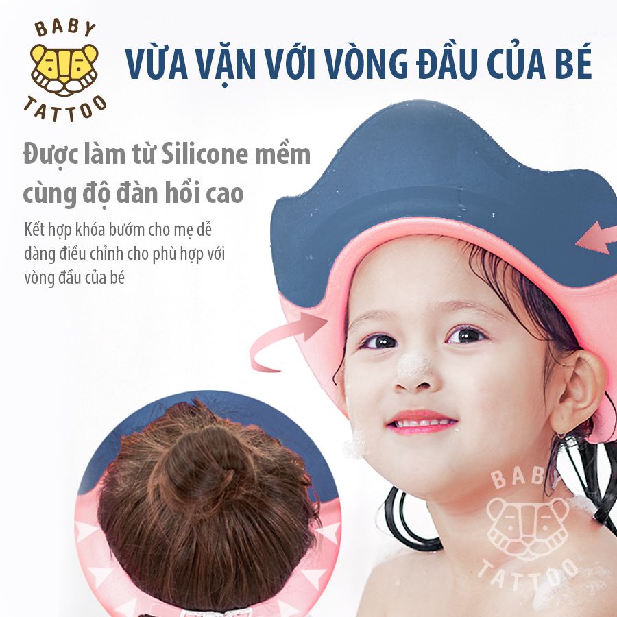  BABY TATTOO Nón Tắm Hình Vương Miện Cho Bé 