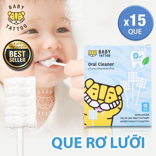  Que Rơ Lưỡi Cho Bé Giúp Làm Sạch Nướu, Khoang Miệng 