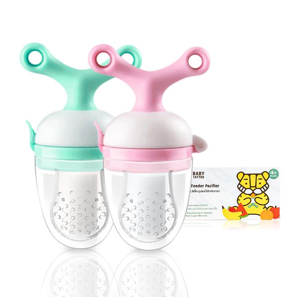 Túi Nhai Ăn Dặm Chống Hóc, Đầu Ti Silicone Cho Bé Từ 4 Tháng Tuổi 