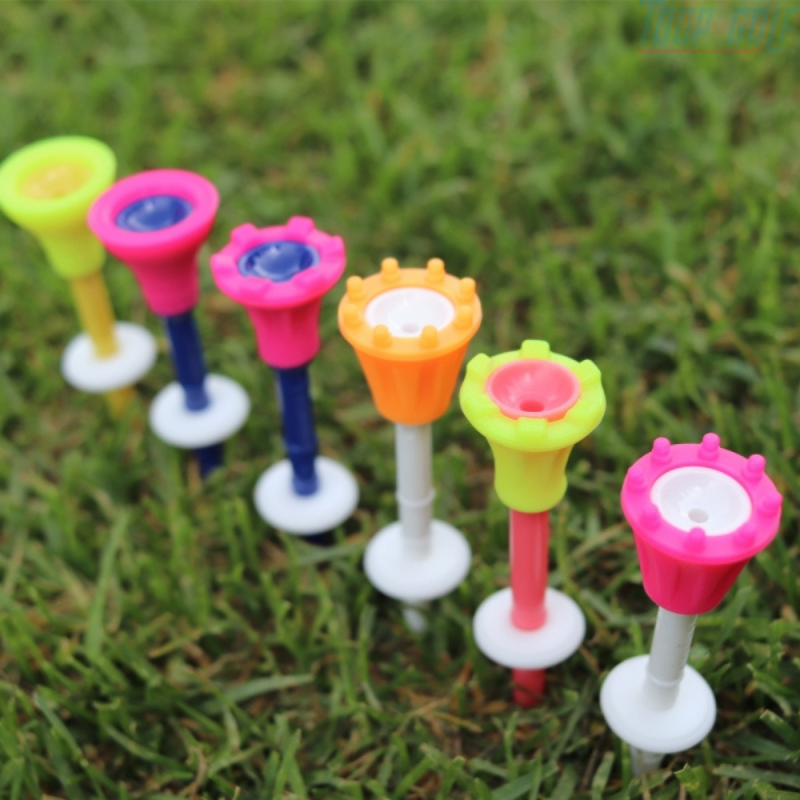 Que đỡ bóng golf King Tee hộp 12 tee chất liệu nhựa Silicone thương hi