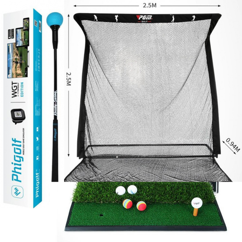 [Birdie 3D] Trọn bộ tập golf bao gồm Khung tập golf chữ z, thảm swing golf, thiết bị phigolf wgt 3D