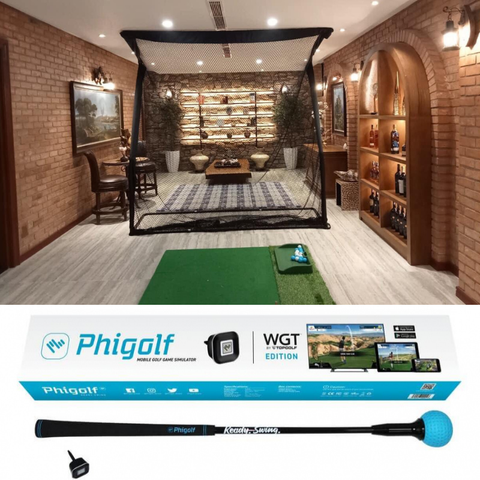 [Eagle 3D] combo tập golf bao gồm Phigolf 3D, Khung tập golf chữ Z, thảm swing golf 1,5mx1,5m, khay bóng golf