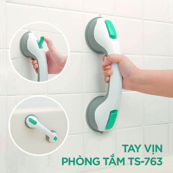 [Nhựa Tashuan] Tay vịn phòng tắm TS-763