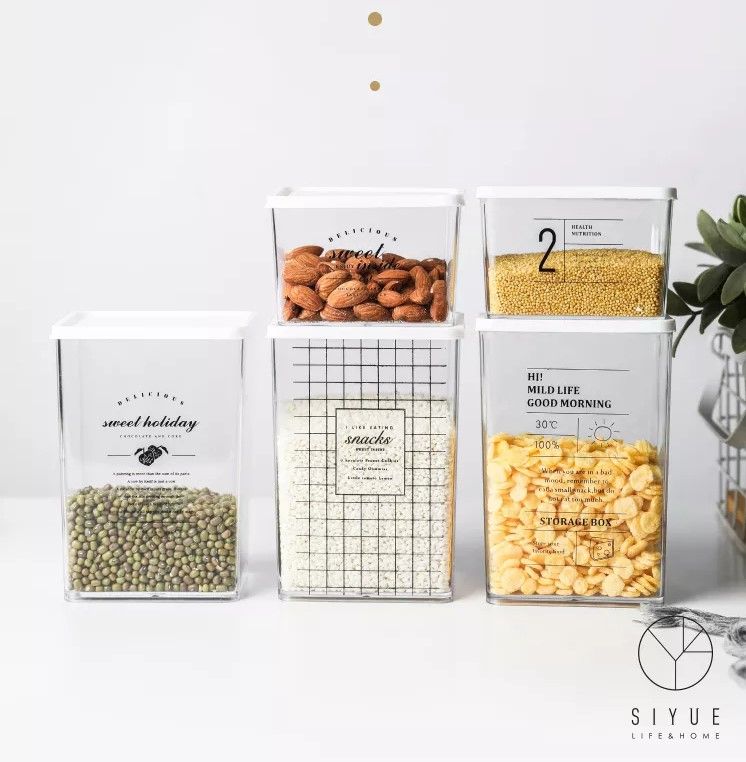 Hộp vuông đựng hạt, ngũ cốc