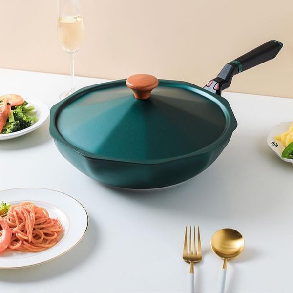 Chảo chống dính bát giác phong cách Nhật, thiết kế thông minh, dùng cho mọi loại bếp, size 30cm